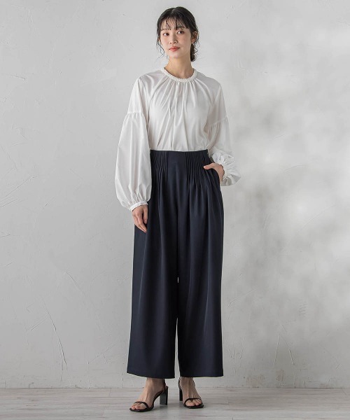 Droite lautreamont（ドロワットロートレアモン）の「ブレードブラウス≪洗濯機で洗える≫（シャツ/ブラウス・レディース・オフホワイト/ブラック・M）」の14枚目の写真