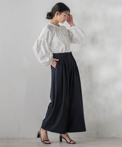 Droite lautreamont（ドロワットロートレアモン）の「ブレードブラウス≪洗濯機で洗える≫（シャツ/ブラウス・レディース・オフホワイト/ブラック・M）」の18枚目の写真