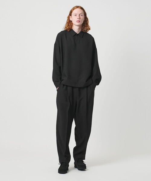 D.O UNITED ARROWS BY DAISUKE OBANA＞Ⅰ CR 2P WD/TPD PANTS BLACK