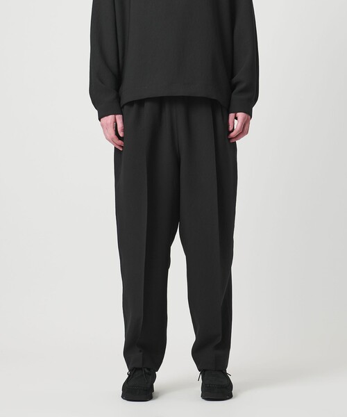UNITED ARROWS & SONS by DAISUKE OBANA(ユナイテッドアローズアンドサンズバイダイスケオバナ)の「<D.O UNITED ARROWS BY DAISUKE OBANA>Ⅰ CR 2P WD/TPD PANTS BLACK 26SS/ワイドパンツ(その他パンツ・メンズ・ブラック・S/XL/M/L)」の5枚目の写真