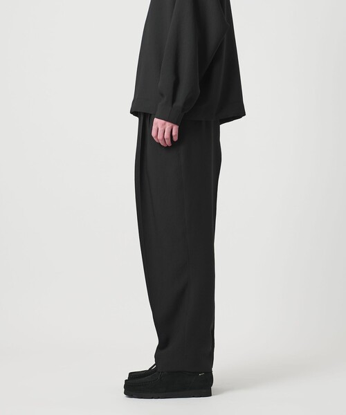 D.O UNITED ARROWS BY DAISUKE OBANA＞Ⅰ CR 2P WD/TPD PANTS BLACK