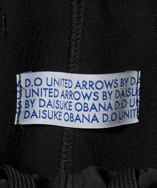 D.O UNITED ARROWS BY DAISUKE OBANA＞Ⅰ CR 2P WD/TPD PANTS BLACK