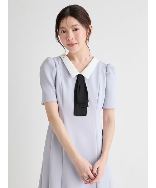 CELFORD（セルフォード）の「デタッチャブルポンチマーメイドワンピース（ワンピース・レディース・サックスブルー/ライトピンク/ブラック/オフホワイト・38/36）」の7枚目の写真