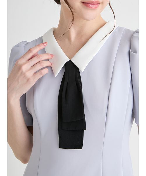 CELFORD（セルフォード）の「デタッチャブルポンチマーメイドワンピース（ワンピース・レディース・サックスブルー/ライトピンク/ブラック/オフホワイト・38/36）」の10枚目の写真