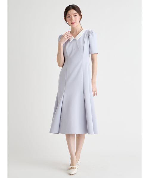 CELFORD（セルフォード）の「デタッチャブルポンチマーメイドワンピース（ワンピース・レディース・サックスブルー/ライトピンク/ブラック/オフホワイト・38/36）」の17枚目の写真