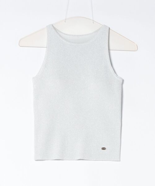 LILY BROWN(リリーブラウン)の「カップインニットトップス(ニット/セーター・レディース・シルバー/ブラック/ピンク/ネイビー・F)」の4枚目の写真