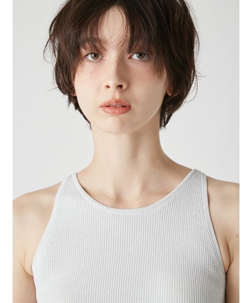 LILY BROWN(リリーブラウン)の「カップインニットトップス(ニット/セーター・レディース・シルバー/ブラック/ピンク/ネイビー・F)」の18枚目の写真