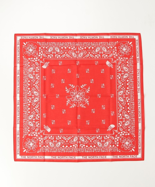 THE NORTH FACE(ザノースフェイス)の「THE NORTH FACE ザ・ノースフェイス バンダナ ペイズリー BANDANA_PAISLEY_80'S(バンダナ/スカーフ・メンズ・レッド系/ホワイト系/ピンク系/パープル系・FREE)」の1枚目の写真