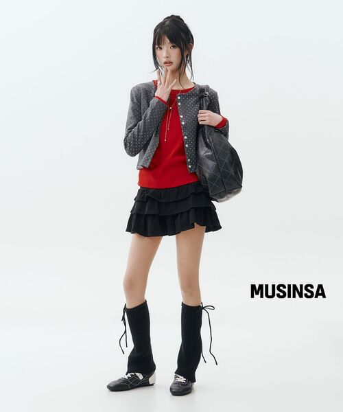 ROSEFRANTZ（ロゼフランツ）の「Dot Button Point Cardigan [Charcoal]（カーディガン/ボレロ・レディース・チャコールグレー・OS）」の19枚目の写真