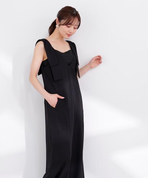 PROPORTION BODY DRESSING(プロポーションボディドレッシング)の「リボン付きオールインワン / 1216140403(つなぎ/オールインワン・レディース・ブラック/ブルー・P/S/MEDIUM)」の5枚目の写真