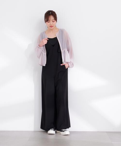 PROPORTION BODY DRESSING(プロポーションボディドレッシング)の「リボン付きオールインワン / 1216140403(つなぎ/オールインワン・レディース・ブラック/ブルー・P/S/MEDIUM)」の11枚目の写真