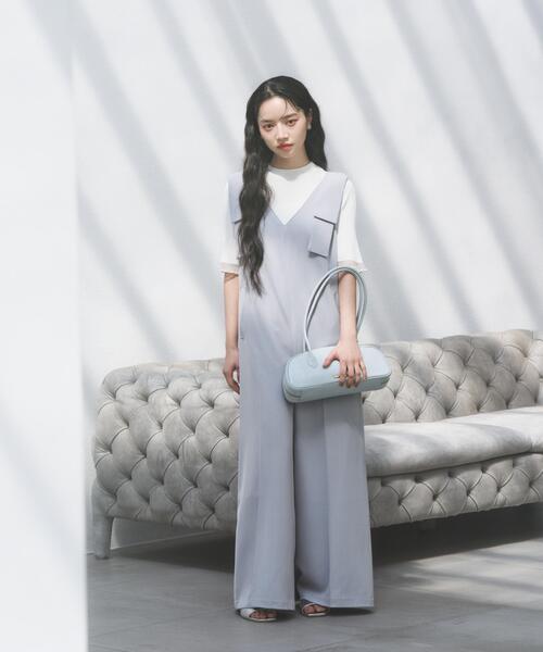 PROPORTION BODY DRESSING(プロポーションボディドレッシング)の「リボン付きオールインワン / 1216140403(つなぎ/オールインワン・レディース・ブラック/ブルー・P/S/MEDIUM)」の16枚目の写真