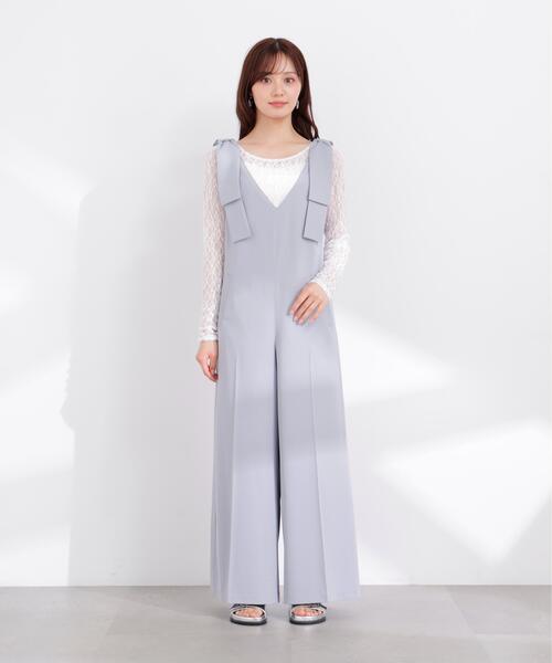 PROPORTION BODY DRESSING(プロポーションボディドレッシング)の「リボン付きオールインワン / 1216140403(つなぎ/オールインワン・レディース・ブラック/ブルー・P/S/MEDIUM)」の22枚目の写真