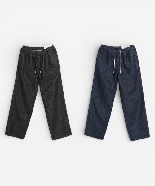 MARGIN（マージン）の「[CP] Wide Denim Easy Pants（デニムパンツ・メンズ・インディゴブルー/ブラック・SMALL/MEDIUM/LARGE）」の5枚目の写真