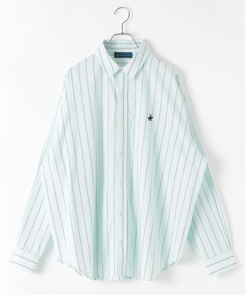 BEVERLY HILLS POLO CLUB（ビバリーヒルズポロクラブ）の「【BEVERLYHILLS POLO CLUB】ストライプシャツ/603589（シャツ/ブラウス・レディース・スカイブルー/サックスブルー/イエロー・FREE）」の17枚目の写真
