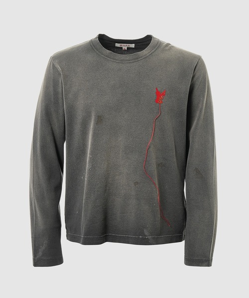 MASU(エムエーエスユー)の「WASTED RED ANGEL LONG SLEEVE T-SHIRT(Tシャツ/カットソー・メンズ・ホワイト/オリーブ/ブラック・48/46)」の2枚目の写真