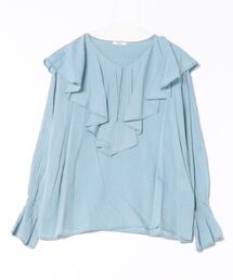 Jines | デニムラッフルブラウス(シャツ/ブラウス)