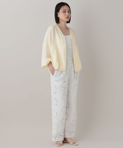 A part by（アパートバイ）の「シアーノーカラーブルゾン（ブルゾン・レディース・ブラック系その他2/アイボリー/ベージュ・FREE）」の18枚目の写真