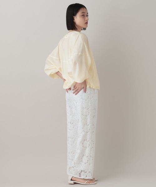 A part by（アパートバイ）の「シアーノーカラーブルゾン（ブルゾン・レディース・ブラック系その他2/アイボリー/ベージュ・FREE）」の20枚目の写真