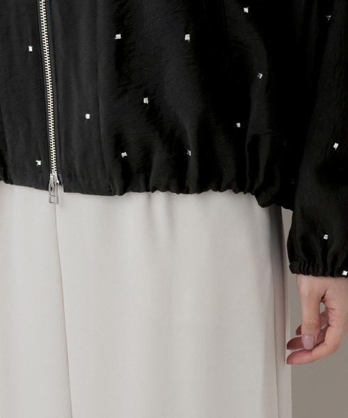 A part by（アパートバイ）の「シアーノーカラーブルゾン（ブルゾン・レディース・ブラック系その他2/アイボリー/ベージュ・FREE）」の12枚目の写真