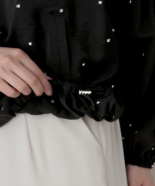 A part by（アパートバイ）の「シアーノーカラーブルゾン（ブルゾン・レディース・ブラック系その他2/アイボリー/ベージュ・FREE）」の14枚目の写真