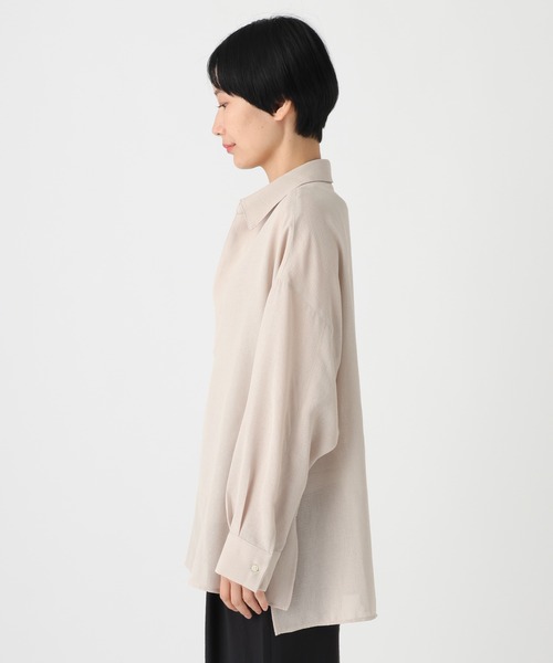 Elura(エルーラ)の「メッシュスキッパーブラウス/636881(シャツ/ブラウス・レディース・ブラック/グレイッシュベージュ・FREE)」の10枚目の写真