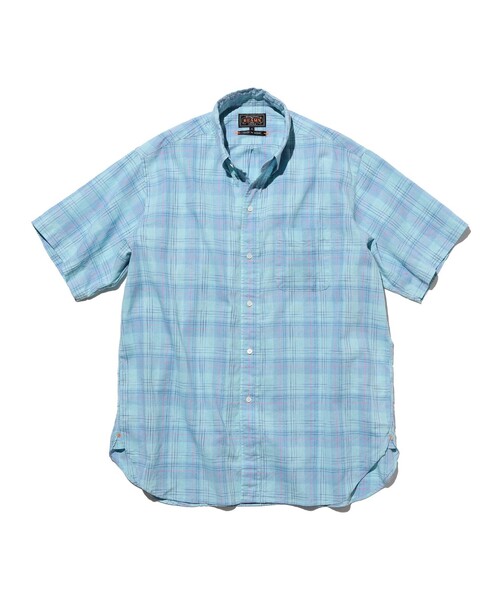BEAMS PLUS(ビームスプラス)の「B.D. Classic-fit COTTON Linen Ikat(シャツ/ブラウス・メンズ・グリーン/オレンジ/サックスブルー・MEDIUM/X-LARGE/LARGE/SMALL)」の3枚目の写真