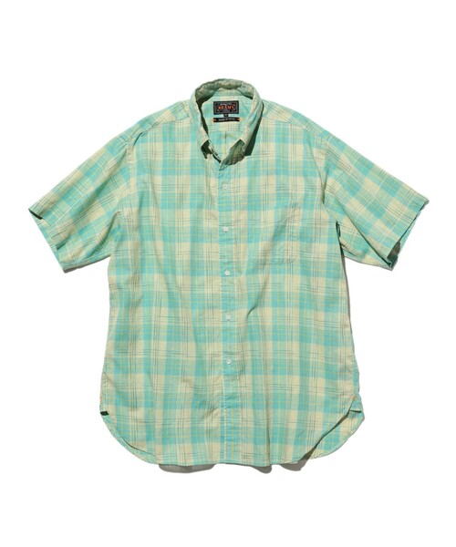BEAMS PLUS(ビームスプラス)の「B.D. Classic-fit COTTON Linen Ikat(シャツ/ブラウス・メンズ・グリーン/オレンジ/サックスブルー・MEDIUM/X-LARGE/LARGE/SMALL)」の2枚目の写真