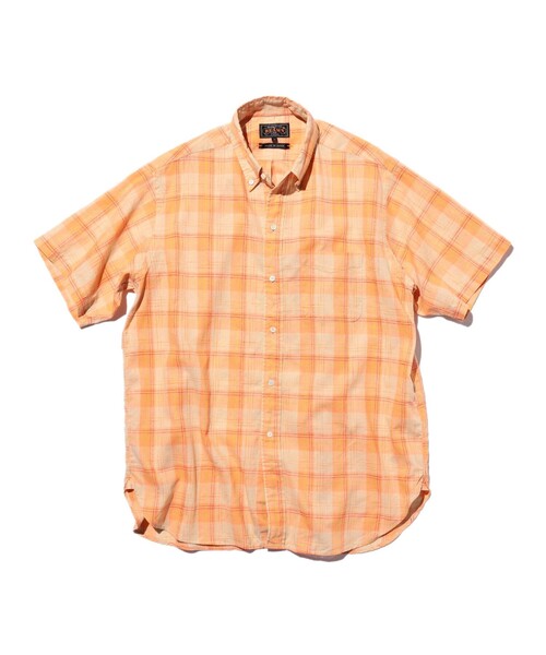 BEAMS PLUS(ビームスプラス)の「B.D. Classic-fit COTTON Linen Ikat(シャツ/ブラウス・メンズ・グリーン/オレンジ/サックスブルー・MEDIUM/X-LARGE/LARGE/SMALL)」の4枚目の写真