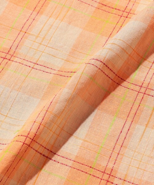 BEAMS PLUS(ビームスプラス)の「B.D. Classic-fit COTTON Linen Ikat(シャツ/ブラウス・メンズ・グリーン/オレンジ/サックスブルー・MEDIUM/X-LARGE/LARGE/SMALL)」の10枚目の写真