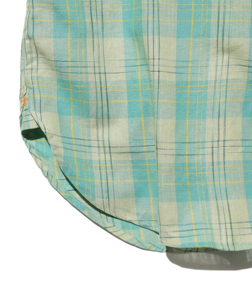BEAMS PLUS(ビームスプラス)の「B.D. Classic-fit COTTON Linen Ikat(シャツ/ブラウス・メンズ・グリーン/オレンジ/サックスブルー・MEDIUM/X-LARGE/LARGE/SMALL)」の17枚目の写真