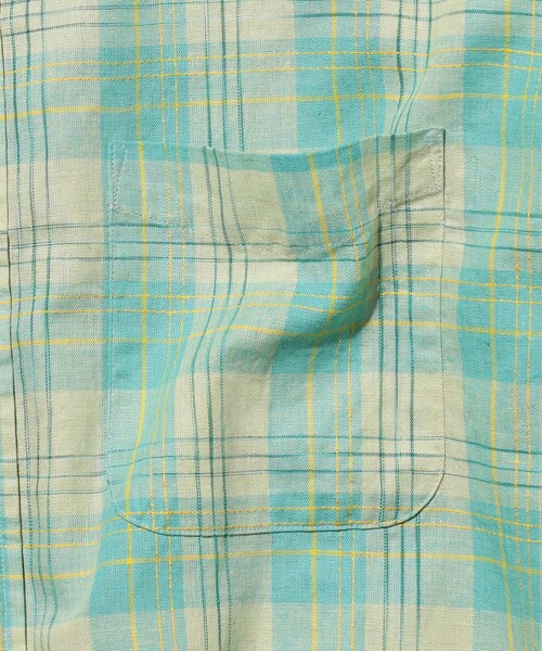 BEAMS PLUS(ビームスプラス)の「B.D. Classic-fit COTTON Linen Ikat(シャツ/ブラウス・メンズ・グリーン/オレンジ/サックスブルー・MEDIUM/X-LARGE/LARGE/SMALL)」の18枚目の写真