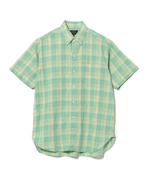 BEAMS PLUS(ビームスプラス)の「B.D. Classic-fit COTTON Linen Ikat(シャツ/ブラウス・メンズ・グリーン/オレンジ/サックスブルー・MEDIUM/X-LARGE/LARGE/SMALL)」の21枚目の写真