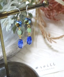 【soill】そいる工房のエチオピアの揺れるおしゃれな樹脂ピアス