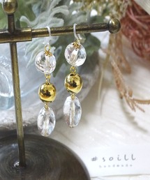 【soill】そいる工房のエチオピアの揺れるおしゃれな樹脂ピアス