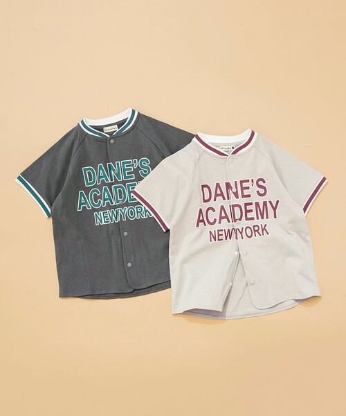 BRANSHES(ブランシェス)の「【WEB限定】ベースボール風半袖シャツ(Tシャツ/カットソー・キッズ・ライトグレー/チャコールグレー・120/130/150/140/100/110)」の10枚目の写真