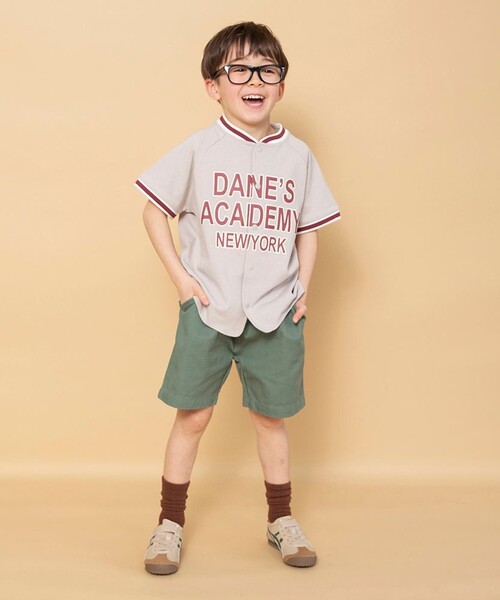 BRANSHES(ブランシェス)の「【WEB限定】ベースボール風半袖シャツ(Tシャツ/カットソー・キッズ・ライトグレー/チャコールグレー・120/130/150/140/100/110)」の11枚目の写真