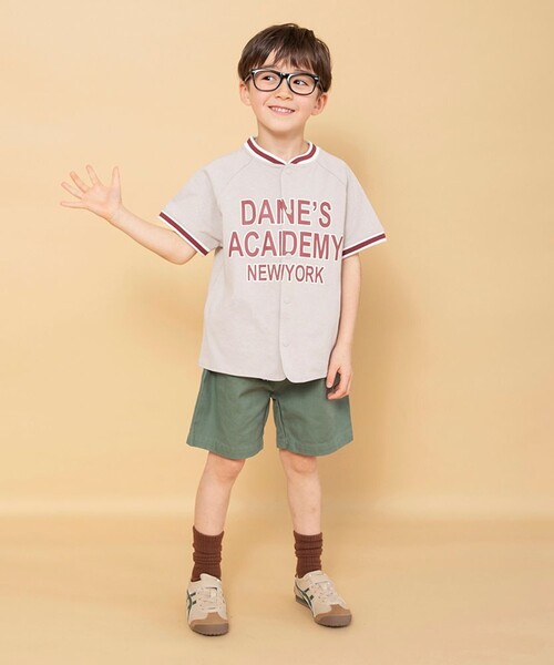 BRANSHES(ブランシェス)の「【WEB限定】ベースボール風半袖シャツ(Tシャツ/カットソー・キッズ・ライトグレー/チャコールグレー・120/130/150/140/100/110)」の12枚目の写真