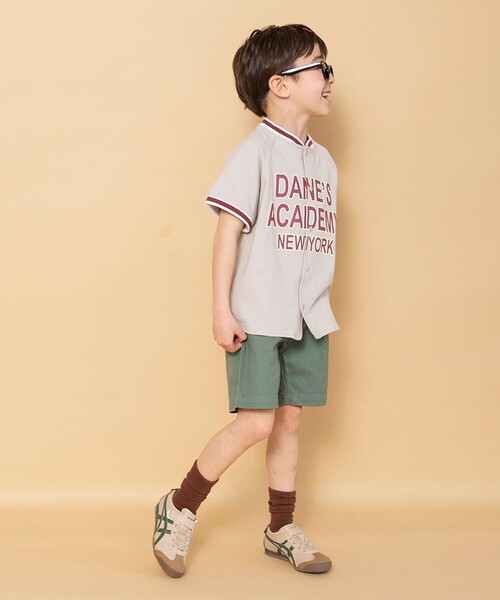 BRANSHES(ブランシェス)の「【WEB限定】ベースボール風半袖シャツ(Tシャツ/カットソー・キッズ・ライトグレー/チャコールグレー・120/130/150/140/100/110)」の13枚目の写真