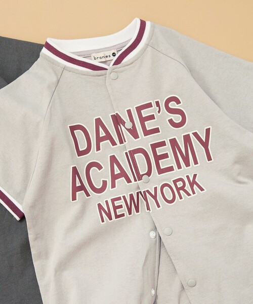 BRANSHES(ブランシェス)の「【WEB限定】ベースボール風半袖シャツ(Tシャツ/カットソー・キッズ・ライトグレー/チャコールグレー・120/130/150/140/100/110)」の16枚目の写真