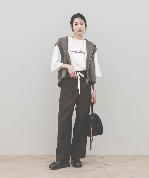 GLOBAL WORK（グローバルワーク）の「GOODチノベイカーパンツ/638528（その他パンツ・レディース・ダークブラウン/カーキ/ベージュ系その他/ベージュ・LARGE/SMALL/MEDIUM）」の15枚目の写真