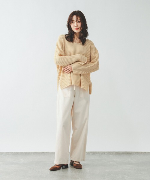 GLOBAL WORK（グローバルワーク）の「GOODチノベイカーパンツ/638528（その他パンツ・レディース・ダークブラウン/カーキ/ベージュ系その他/ベージュ・LARGE/SMALL/MEDIUM）」の20枚目の写真