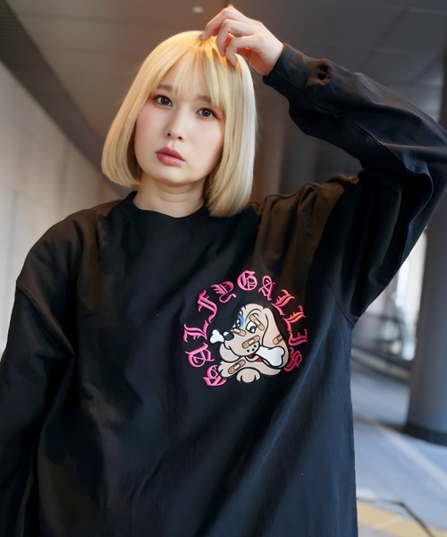 GALFY(ガルフィー)の「【別注】GA×GALFY-安心のサークルロゴロンTee(Tシャツ/カットソー・メンズ・ブラック系その他2/ブラック/ホワイト・XL/L)」の3枚目の写真