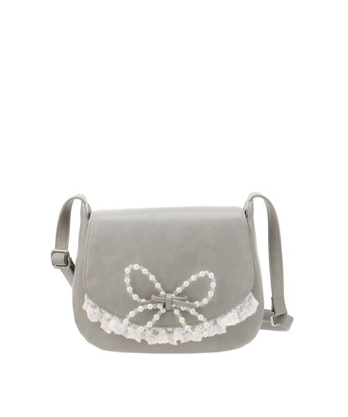 merry jenny(メリージェニー)の「pearl butterfly lace shoulder bag(ショルダーバッグ・レディース・ライトブルー/ブラウン・FREE)」の18枚目の写真