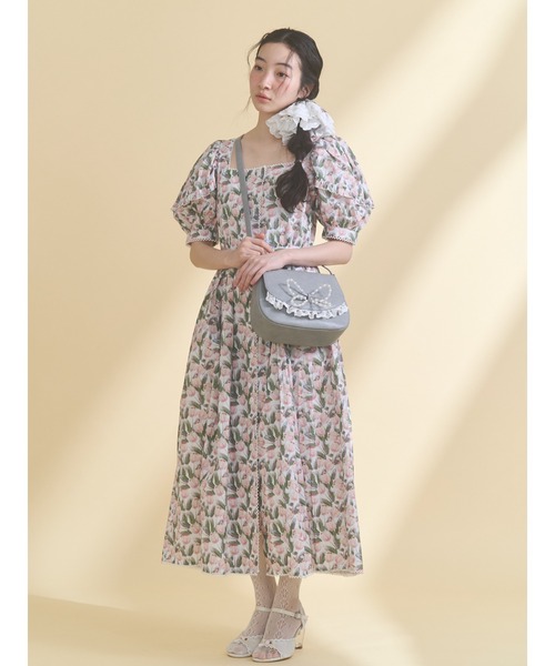 merry jenny（メリージェニー）の「pearl butterfly lace shoulder bag（ショルダーバッグ・レディース・ライトブルー/ブラウン・FREE）」の14枚目の写真