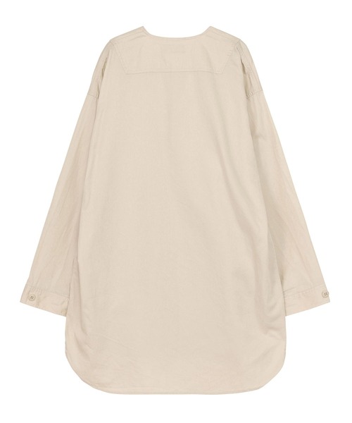 ZUCCa(ズッカ)の「(S)LONG SHIRT / S(シャツ/ブラウス・レディース・ベージュ/ネイビー/ホワイト・M size)」の5枚目の写真