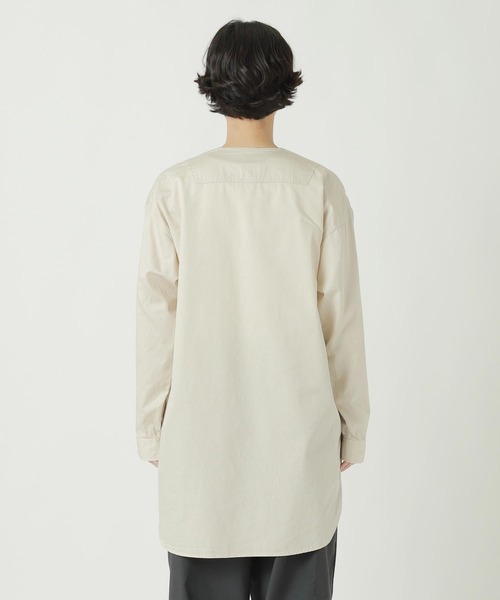 ZUCCa(ズッカ)の「(S)LONG SHIRT / S(シャツ/ブラウス・レディース・ベージュ/ネイビー/ホワイト・M size)」の7枚目の写真