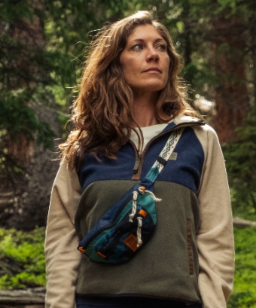 TOPO DESIGNS(トポデザインズ)の「マルチなウエストパック【TOPO DESIGNS】MOUNTAIN WAIST PACK(ボディバッグ/ウエストポーチ・レディース・ブルー系その他・ONE SIZE)」の1枚目の写真