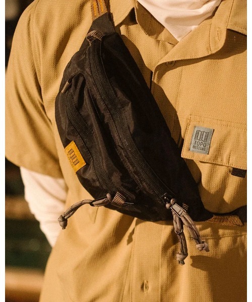 TOPO DESIGNS(トポデザインズ)の「マルチなウエストパック【TOPO DESIGNS】MOUNTAIN WAIST PACK(ボディバッグ/ウエストポーチ・レディース・ブルー系その他・ONE SIZE)」の4枚目の写真