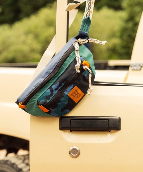 TOPO DESIGNS(トポデザインズ)の「マルチなウエストパック【TOPO DESIGNS】MOUNTAIN WAIST PACK(ボディバッグ/ウエストポーチ・レディース・ブルー系その他・ONE SIZE)」の7枚目の写真